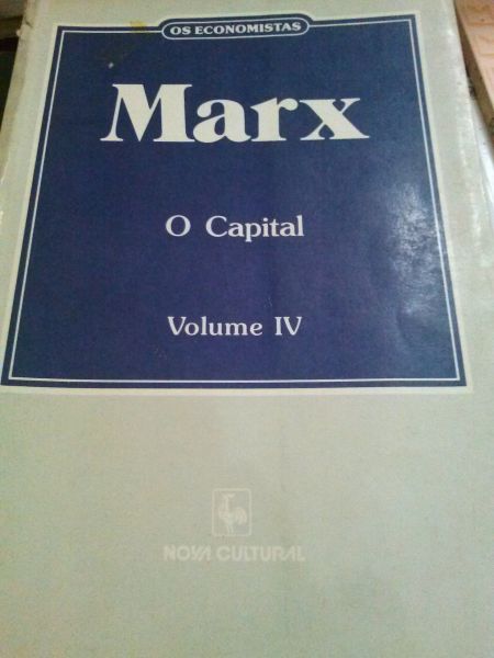 Marx. O capital. Volume IV